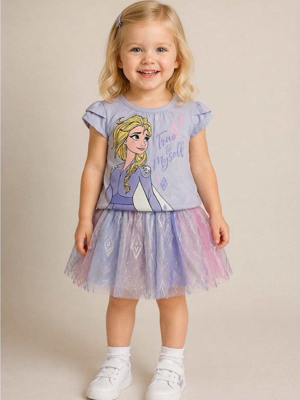 Disney Elsa T shirt and Tulle tutu with Sparkle Accents